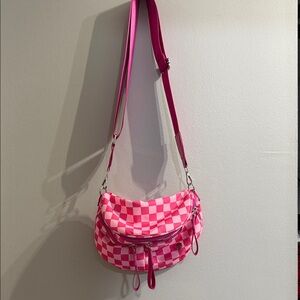 Pink Checkered Women's Bag
